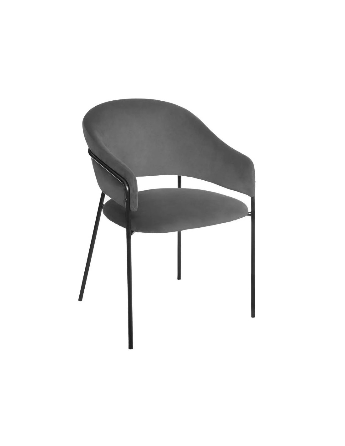 POLTRONE E DIVANI: vendita online POLTRONA SIRON VELLUTO GRIGIO 166590C in offerta