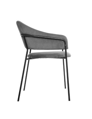 POLTRONE E DIVANI: vendita online POLTRONA SIRON VELLUTO GRIGIO 166590C in offerta