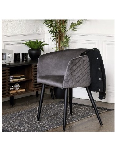 POLTRONE E DIVANI: vendita online POLTRONA MARLO VELLUTO GRIGIO 157153A in offerta