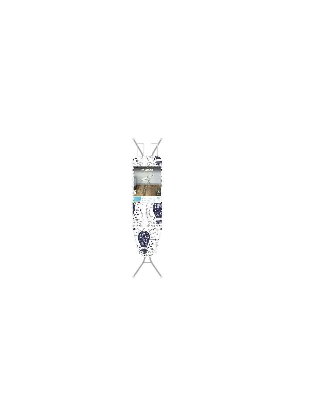 ASSE STIRO: vendita online Asse da stiro Colombo Easy, piano 110x32 cm, compatto, gambe 18 mm, ideale per piccoli spazi in of...