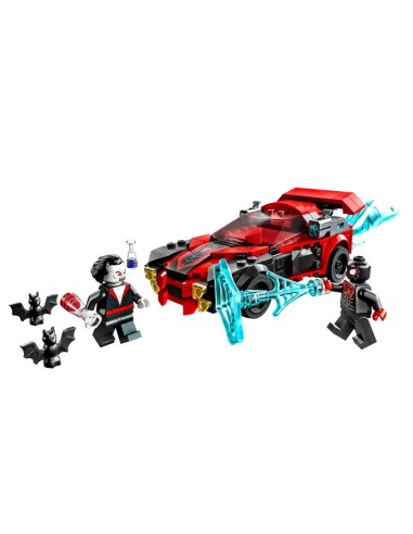 GIOCATTOLO PUBBLICIZZATO: vendita online LEGO Marvel Miles Morales vs. Morbius, set di costruzione, macchina da corsa, minifi...