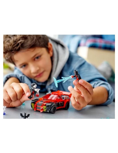 GIOCATTOLO PUBBLICIZZATO: vendita online LEGO Marvel Miles Morales vs. Morbius, set di costruzione, macchina da corsa, minifi...