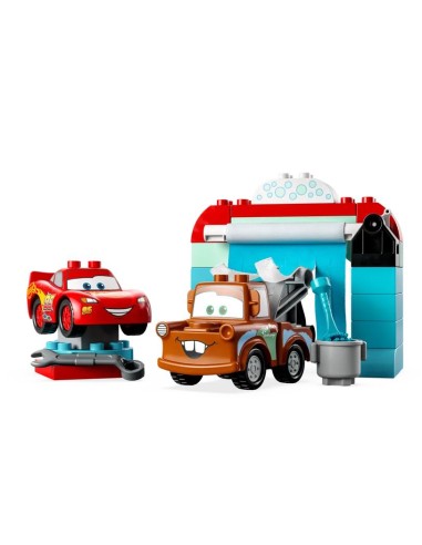 GIOCATTOLO PUBBLICIZZATO: vendita online DUPLO AUTOLAVAGGIO CON SAETTA MCQUEEN E CRICCHETTO 10996 in offerta