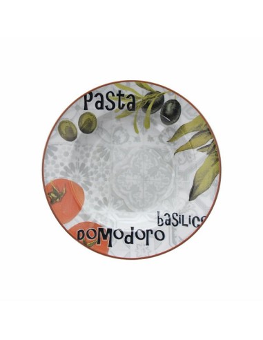 PIATTI: vendita online OLIVA PIATTO PASTA BOWL POMODORO CM 29XH5 in offerta