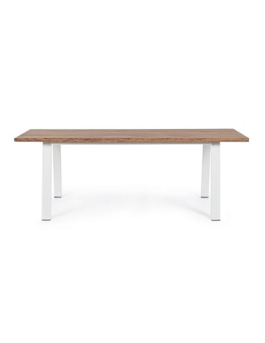 TAVOLI: vendita online TAVOLO OSLO 200X100 BIANCO/NATURALE 0806909 in offerta