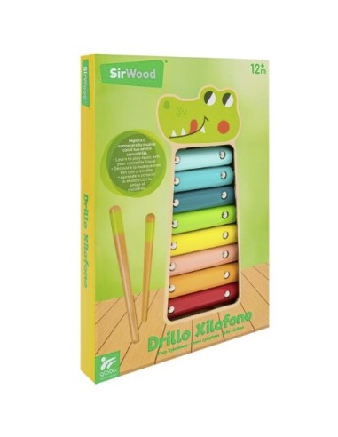 Xilofono coccodrillo in legno per bambini Sirwood | shopincasa.it