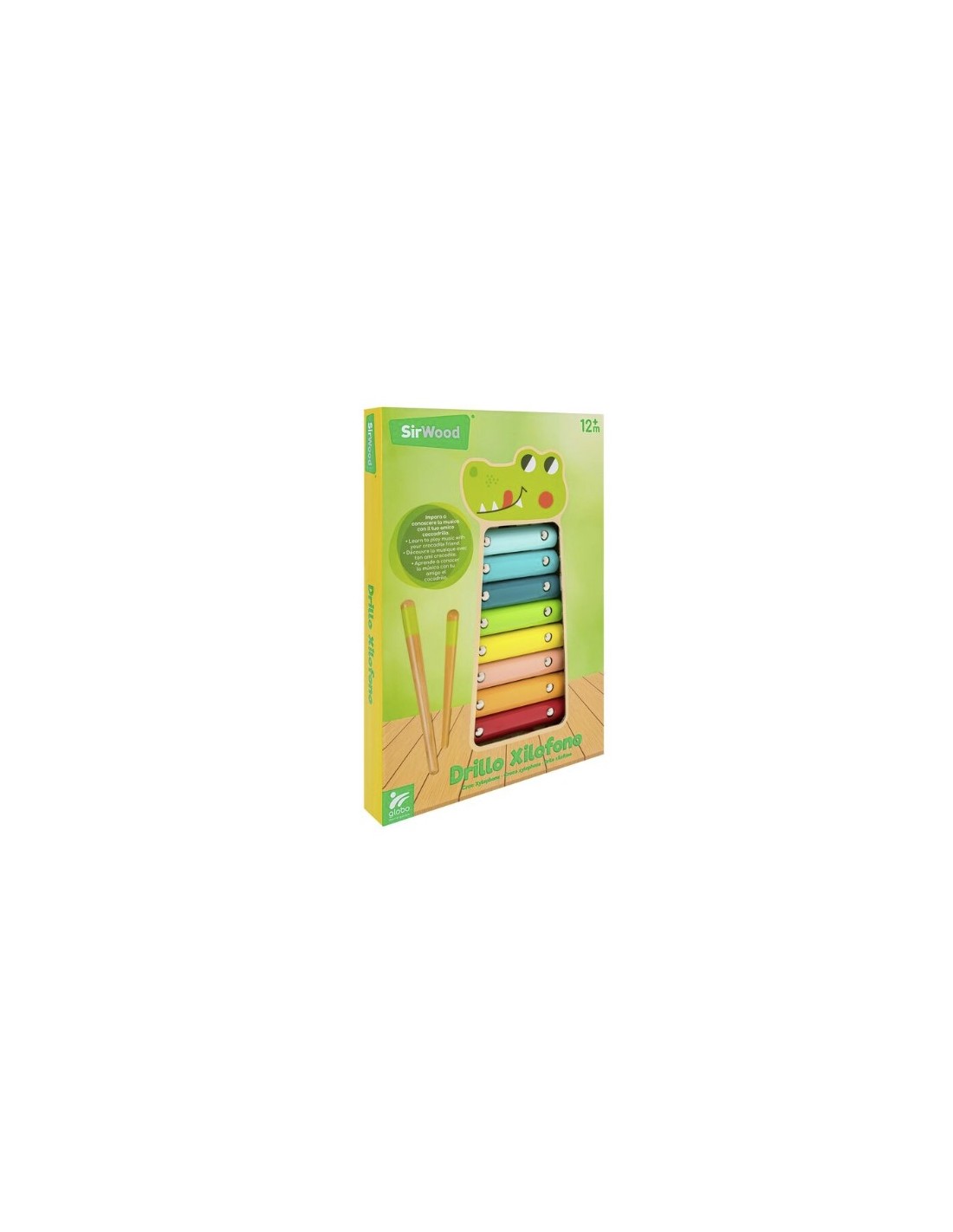 Xilofono coccodrillo in legno per bambini Sirwood | shopincasa.it