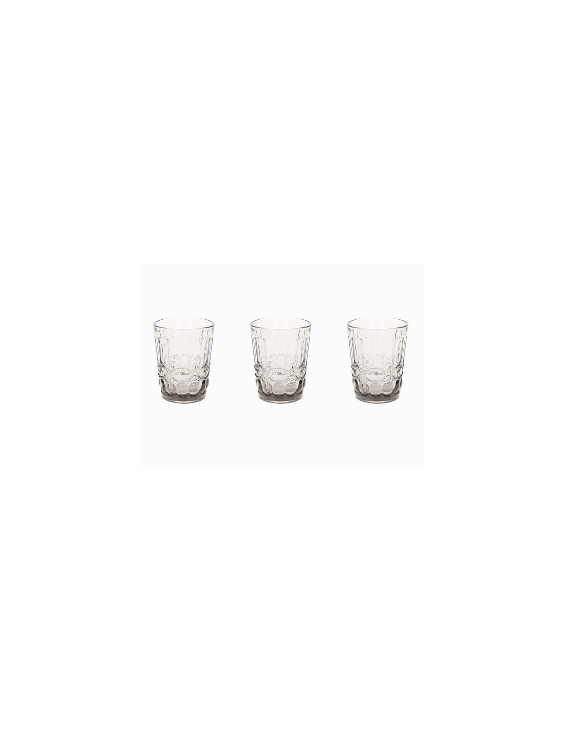 BICCHIERI ACQUA VINO BIBITA: vendita online MADAME SET 3 BICCHIERI 230CC TRASPARENTI in offerta