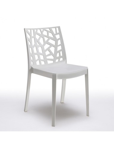 bica s.p.a. sedia matrix bianco, bianco