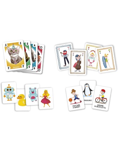 GIOCHI DI SOCIETA'E PUZZLE: vendita online GIOCO GIOCHI DI CARTE 4IN1 16759 in offerta