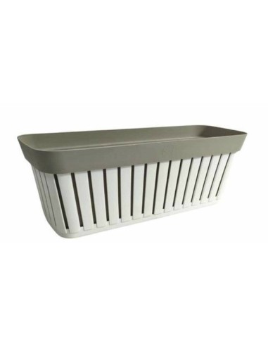 FIORIERE DA BALCONE: vendita online KRETA BALCONETTA 50CM BIANCO/TORTORA in offerta