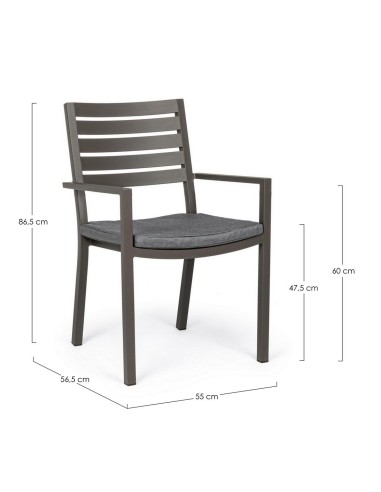 SEDIE E POLTRONE: vendita online POLTRONA HELINA COFFEE CON CUSCINO 0662935 in offerta