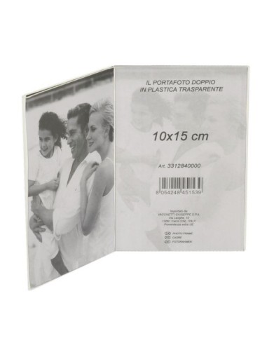 PORTAFOTO E CORNICI: vendita online PORTAFOTO 331284 PLASTICA EASY DOPPIO in offerta