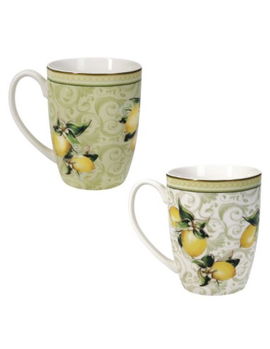 TAZZE CAFFE' E LATTE: vendita online 52756 SET 2PZ MUG LIMONI in offerta