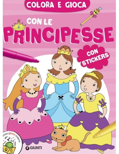 PRESCOLARI: vendita online 82422X COLORA E GIOCA CON LE PRINCIPESSE in offerta