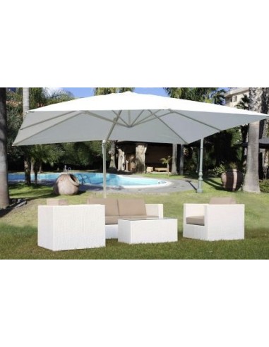 OMBRELLONI: vendita online OMBRELLONE SENSO 431-08 3X4MT BIANCO SALMAR SRL (base non inclusa) in offerta