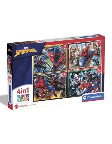 GIOCHI DI SOCIETA'E PUZZLE: vendita online SPIDERMAN 21515 SET PUZZLE 4IN1 in offerta