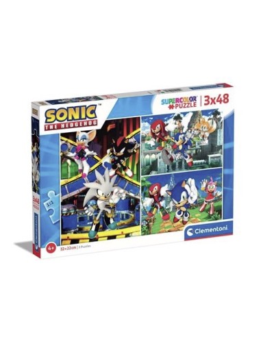 GIOCHI DI SOCIETA'E PUZZLE: vendita online SONIC 25280 SET 3 PUZZLE 48PZ in offerta