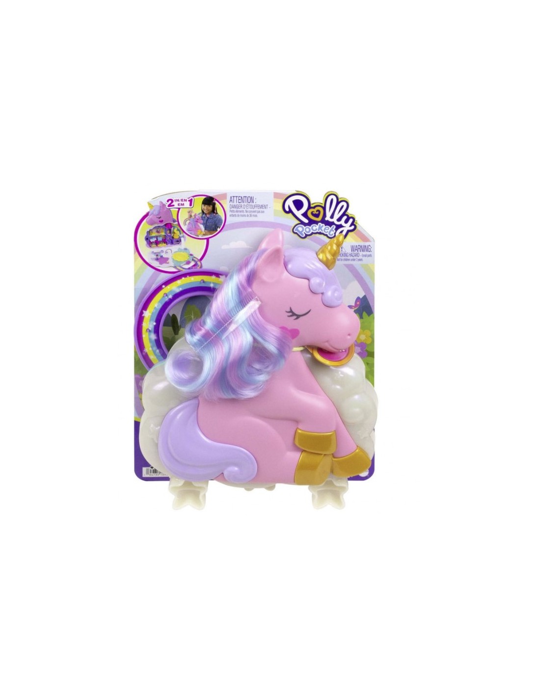 GIOCATTOLO PUBBLICIZZATO: vendita online POLLY POCKET HKV51 SALONE DELL'UNICORNO in offerta