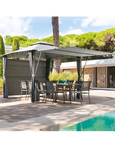 GAZEBO E OMBRELLONI: vendita online GAZEBO AMALYA 3X3 ARDESIA 149709 (base non inclusa) in offerta