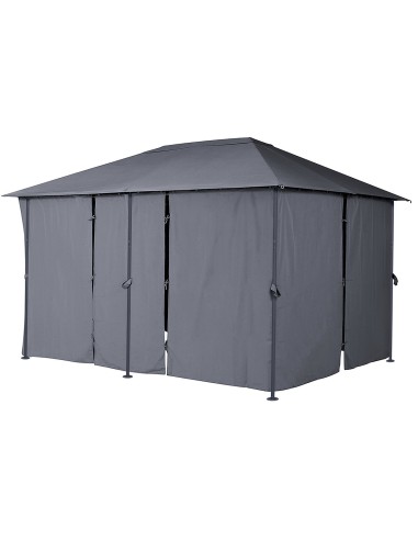 GAZEBO E OMBRELLONI: vendita online GAZEBO SANTORINI 4X3 ARDESIA 123960 (base non inclusa) in offerta