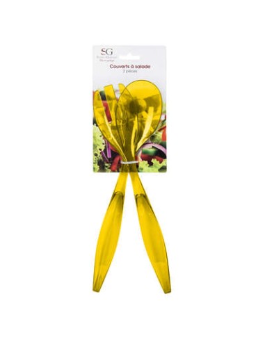 POSATERIA: vendita online POSATE INSALATA GIALLO MOSTARDA in offerta