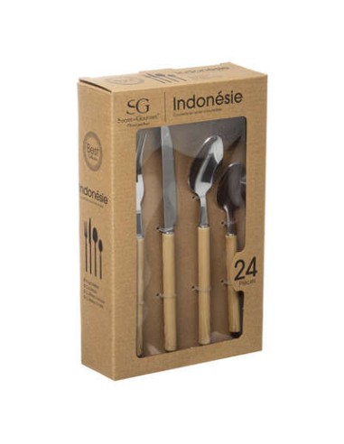 SERVIZI DI POSATE: vendita online SERVIZIO 24 POSATE INDONESIA 173733 in offerta