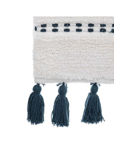 TAPPETI BAGNO: vendita online TAPPETO POMPOM PETROLIO 50X75CM 174631D in offerta
