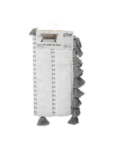 TAPPETI BAGNO: vendita online TAPPETO BAGNO 174631B 50X75 GRIGIO C/FRANGE in offerta