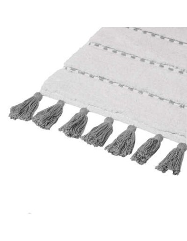 TAPPETI BAGNO: vendita online TAPPETO BAGNO 174631B 50X75 GRIGIO C/FRANGE in offerta