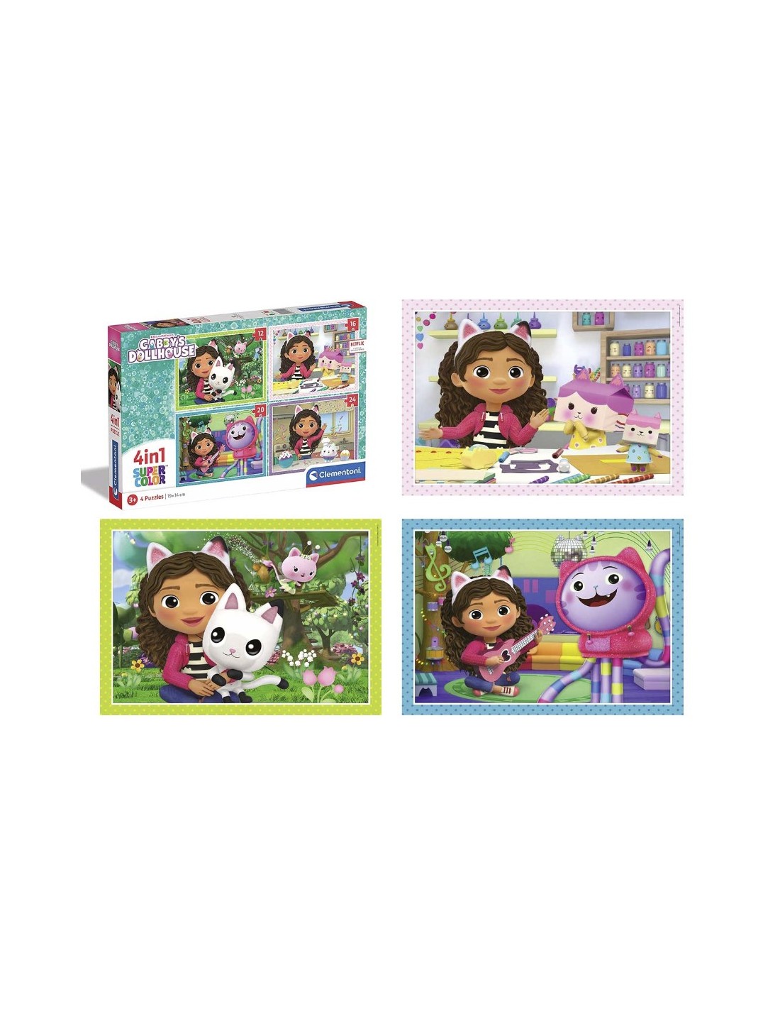 Clementoni 4in1 Puzzle Gabby's Dollhouse 21524
