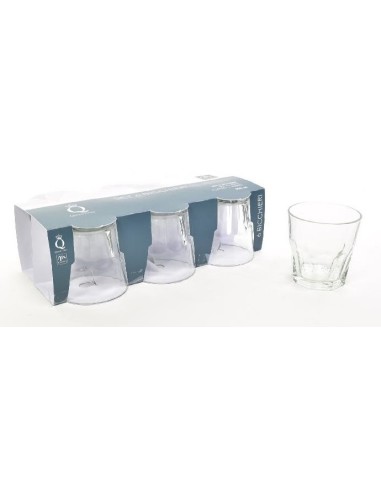 BICCHIERI ACQUA VINO BIBITA: vendita online CONF 6 BICCHIERI 21455 VETRO EVEREST 250ML in offerta