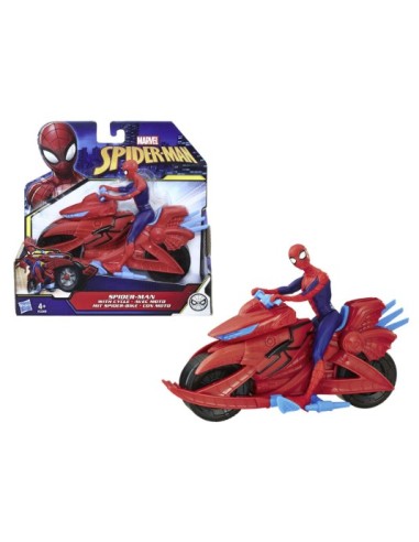 GIOCHI DI SOCIETA'E PUZZLE: vendita online SPIDERMAN F6899 MOTO SPARA-RAGNATELE CON PERSONAGGIO in offerta