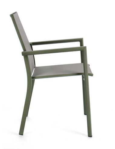 SEDIE E POLTRONE: vendita online SEDIA KONNOR VERDE CON BRACCIOLI 0663302 in offerta