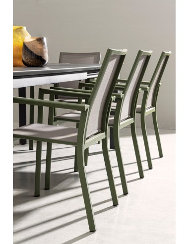 SEDIE E POLTRONE: vendita online SEDIA KONNOR VERDE CON BRACCIOLI 0663302 in offerta