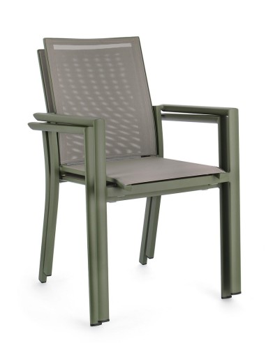 SEDIE E POLTRONE: vendita online SEDIA KONNOR VERDE CON BRACCIOLI 0663302 in offerta