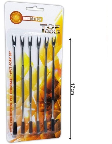 ACCESSORI: vendita online SET 6 FORCHETTINE CROSTACEI in offerta