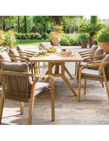 TAVOLI: vendita online TAVOLO PAPUASIA 220X100X75CM LEGNO 171145 in offerta