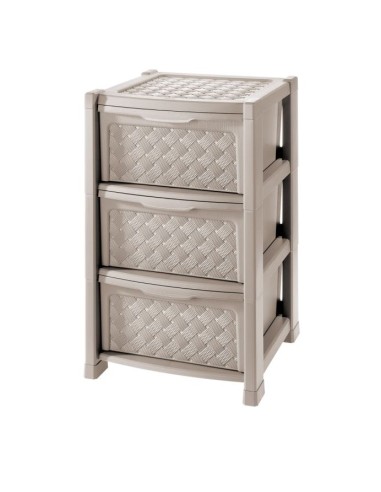 CASSETTIERE: vendita online Tontarelli, cassettiera Arianna, colori assortiti, plastica resistente, 61x38x38,5 cm, salvaspazi...