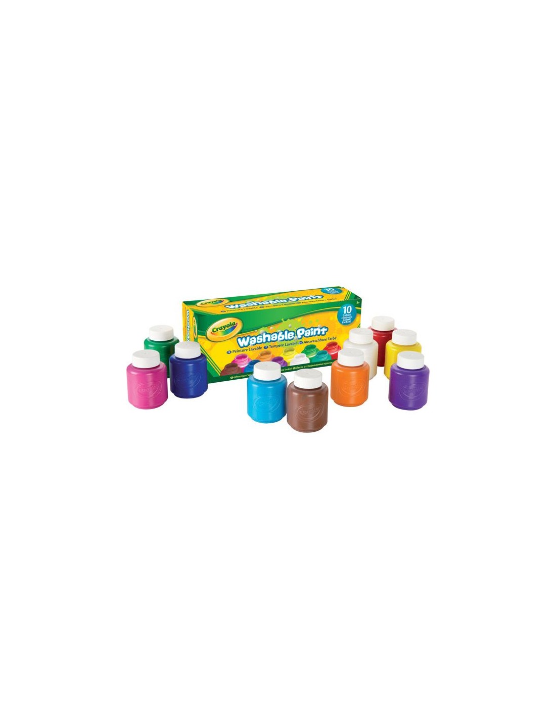 PRESCOLARI: vendita online TEMPERE LAVABILI PER BAMBINI, CONFEZIONE DA 10 BARATTOLINI, 59ML I LAVABILISSIMI, CRAYOLA in offerta