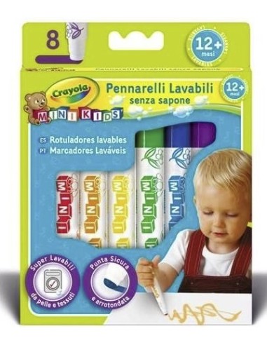 PRESCOLARI: vendita online CONF 8 COLORI 8324 LAVABILI FIBRA MINIKIDS in offerta