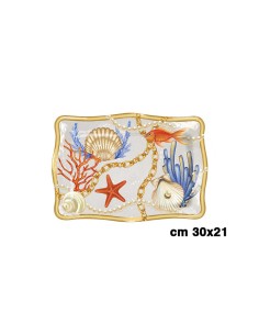 MELAMINA: vendita online VASSOIO 1645-2724 30X21CM CONCHIGLIE in offerta