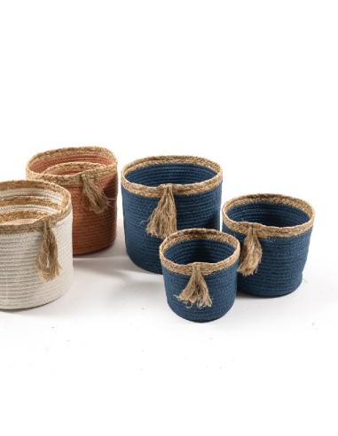 OGGETTISTICA: vendita online CESTA CORDA 22X19CM COLORI ASSORTITI 17564 in offerta