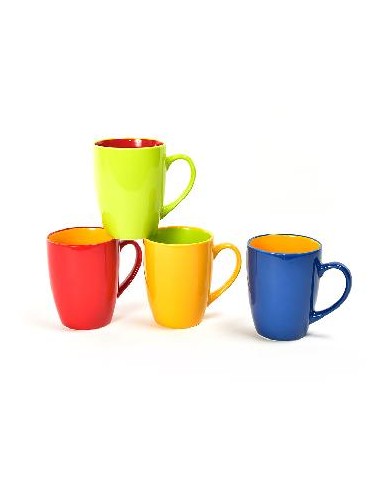 TAZZE CAFFE' E LATTE: vendita online TAZZA MUG 02529 CERAMICA 360ML COLORI ASSORTITI in offerta
