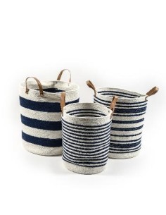 OGGETTISTICA: vendita online CESTA CORDA CON MANICI 28X34CM 37289 in offerta