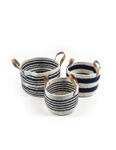 OGGETTISTICA: vendita online CESTA CORDA CON MANICI 26X18CM 37296 in offerta