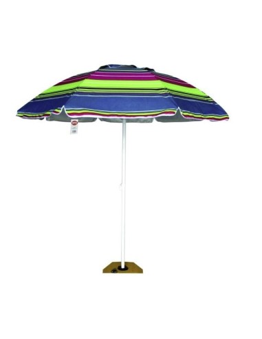 OMBRELLONI SPIAGGIA: vendita online OMBRELLONE BU907 FORMENTERA 200/8 POLY/SILVER (base non inclusa) in offerta