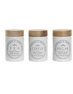 BARATTOLI SALE E ZUCCHERO: vendita online BARATTOLO PC204953 CERAMICA/LEGNO ASSORTITO 10X10X16CM in offerta