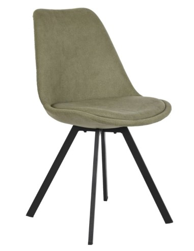 SEDIE: vendita online SEDIA MB203007 POLIESTERE/METALLO 48X58X84CM VERDE MUSCHIO in offerta