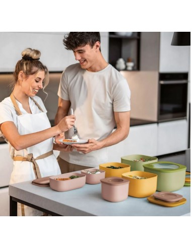TAVOLA E CUCINA: vendita online CONTENITORE BASSO 975CC MANGO YELLOW ECO STORE MORE in offerta